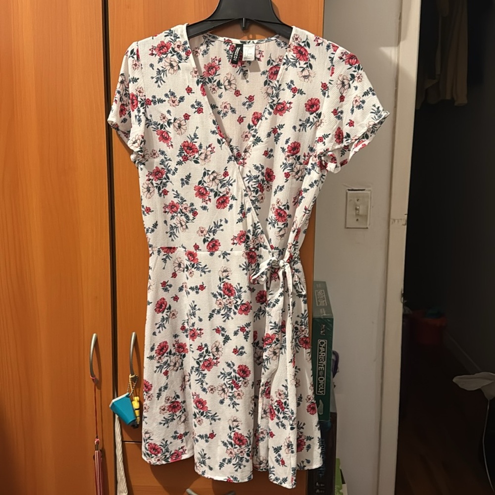 Floral wrap dress